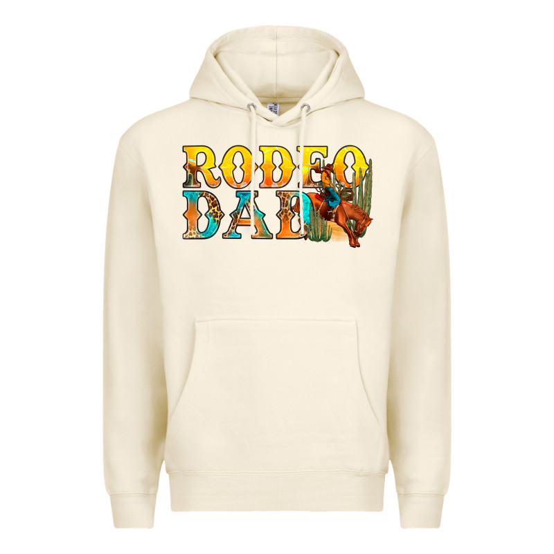 Western Rodeo Dad Premium Hoodie by BundleAndBundleShop | Teevron