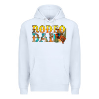 White Western Rodeo Dad Premium Hoodie - BundleAndBundleShop