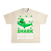 Sandshell Irish Shark Doo Doo Doo Saint Patricks Day Urban Heavy Tee - Bettercallsaul