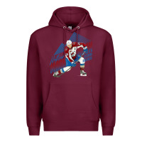 Burgundy nathan mackinnon Premium Hoodie - tuanDangUi