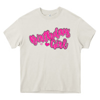 Cream birthday girl Heavy Core Tee - MaliasSmallBusiness