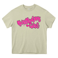 Mossy birthday girl Heavy Core Tee - MaliasSmallBusiness