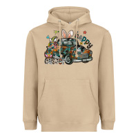 Mushroom Happy Easter Heavyweight Hoodie - CowhideDigitalArt