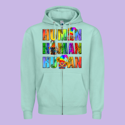 Human Pride Lgbt Zipper Hoodie Designed By Bundleandbundleshop