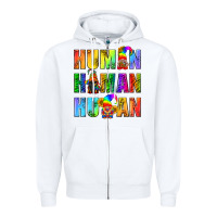 White Human Pride Lgbt Zipper Hoodie - BundleAndBundleShop