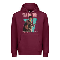 Burgundy vintage style 80s tears for fears design Premium Hoodie - tuanDangUi