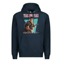 Navy vintage style 80s tears for fears design Premium Hoodie - tuanDangUi