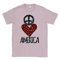 Lilac Peace Love America Classic Tee - Bettercallsaul