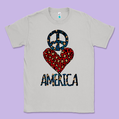 Peace Love America Classic Tee Designed By Bettercallsaul