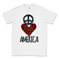 White Peace Love America Classic Tee - Bettercallsaul