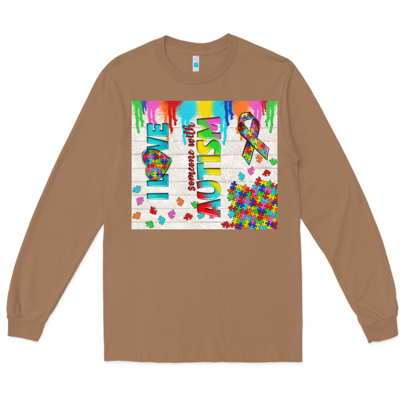 I Love Someone With Autism Long Sleeve Tee by TumblerDesignByShophia | Teevron