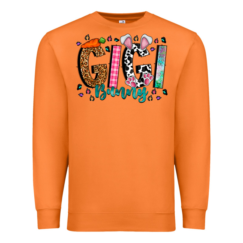 Gigi Bunny Premium Sweatshirt by CowhideDigitalArt | Teevron