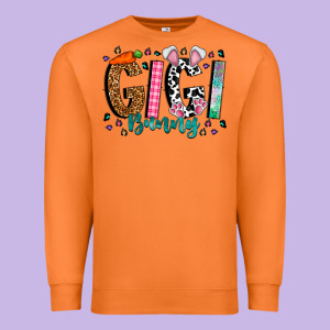 Gigi Bunny Premium Sweatshirt Designed By Cowhidedigitalart