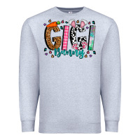 Heather Grey gigi bunny Premium Sweatshirt - CowhideDigitalArt