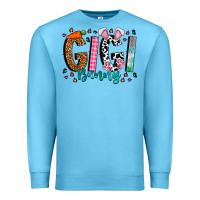 Ocean Blue gigi bunny Premium Sweatshirt - CowhideDigitalArt