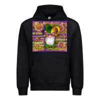 Black mardi gras gnomes mask serape sunflowers Urban Hoodie - Artiststas