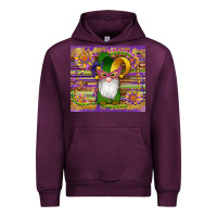 Mauve Wine mardi gras gnomes mask serape sunflowers Urban Hoodie - Artiststas