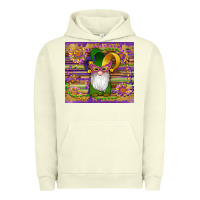 Pigment Pistachio mardi gras gnomes mask serape sunflowers Urban Hoodie - Artiststas