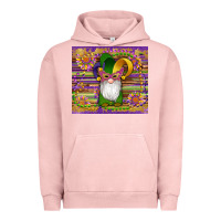 Pigment Salmon mardi gras gnomes mask serape sunflowers Urban Hoodie - Artiststas
