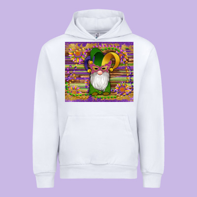 Mardi Gras Gnomes Mask Serape Sunflowers Urban Hoodie Designed By Artiststas