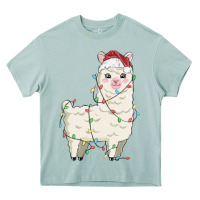 Arona christmas llama Heavy Core Tee - MaliasSmallBusiness