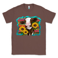 Chestnut western cow sunflowers serape leopard Classic Tee - RanaPortraitStore