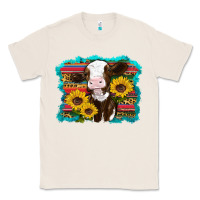 Natural western cow sunflowers serape leopard Classic Tee - RanaPortraitStore