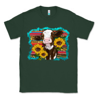 Sports Green western cow sunflowers serape leopard Classic Tee - RanaPortraitStore