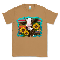 Toasted Coconut western cow sunflowers serape leopard Classic Tee - RanaPortraitStore