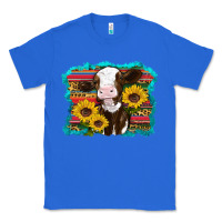True Royal western cow sunflowers serape leopard Classic Tee - RanaPortraitStore