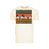 Vintage Arctic western serape pigs Vintage Tee - RanaPortraitStore