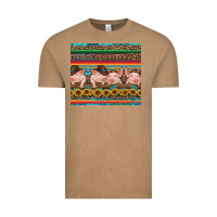 Vintage Coffee western serape pigs Vintage Tee - RanaPortraitStore
