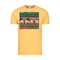 Vintage Mustard western serape pigs Vintage Tee - RanaPortraitStore