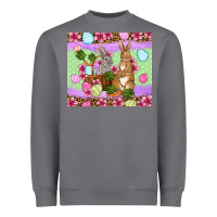 Easter Eggs Bunnys Basket Heavyweight Sweatshirt | Teevron