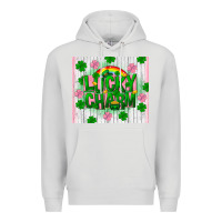Dove Grey lucky charm st patricks Premium Hoodie - FaDigitalArtStudio