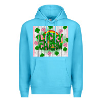 Ocean Blue lucky charm st patricks Premium Hoodie - FaDigitalArtStudio