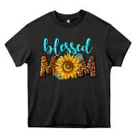 Asphalt blessed mom with sunflower Heavy Core Tee - NancyCooperArtShop