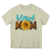 Blessed Mom With Sunflower Heavy Core Tee | Teevron