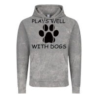 Cloud Rock Plays Well With Dogs Vintage Hoodie - Bettercallsaul