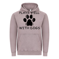Vintage Zinc Plays Well With Dogs Vintage Hoodie - Bettercallsaul