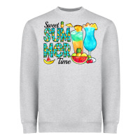 Heather Grey sweet summer time pineapple Heavyweight Sweatshirt - CowCowDesign