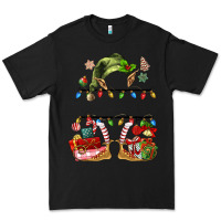 Black customize christmas elf Premium Tee - MaliasSmallBusiness