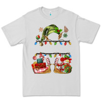 Dove Grey customize christmas elf Premium Tee - MaliasSmallBusiness