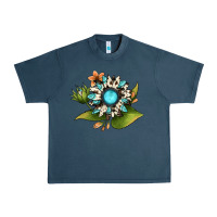 Midnight Navy gemstone sunflower Urban Heavy Tee - JahusDesignShop