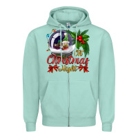 Seafoam oh christmas night snow globe Zipper Hoodie - BundleAndBundleShop