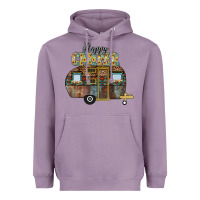 Lavender Happy Camper Heavyweight Hoodie - CowhideDigitalArt