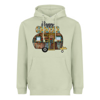Matcha Happy Camper Heavyweight Hoodie - CowhideDigitalArt