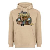Mushroom Happy Camper Heavyweight Hoodie - CowhideDigitalArt