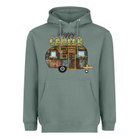 Sage Happy Camper Heavyweight Hoodie - CowhideDigitalArt