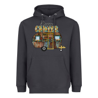 Smoke Happy Camper Heavyweight Hoodie - CowhideDigitalArt